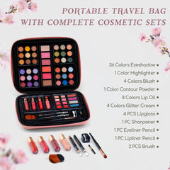 Color Nymph 36-color eyeshadow palette for blendable, vibrant looks.