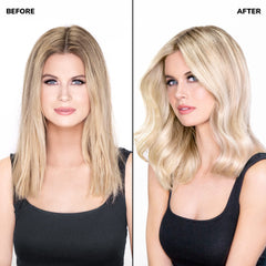 COLOR WOW Color Control purple-toning foam close-up shows blue tint for brassy neutralization