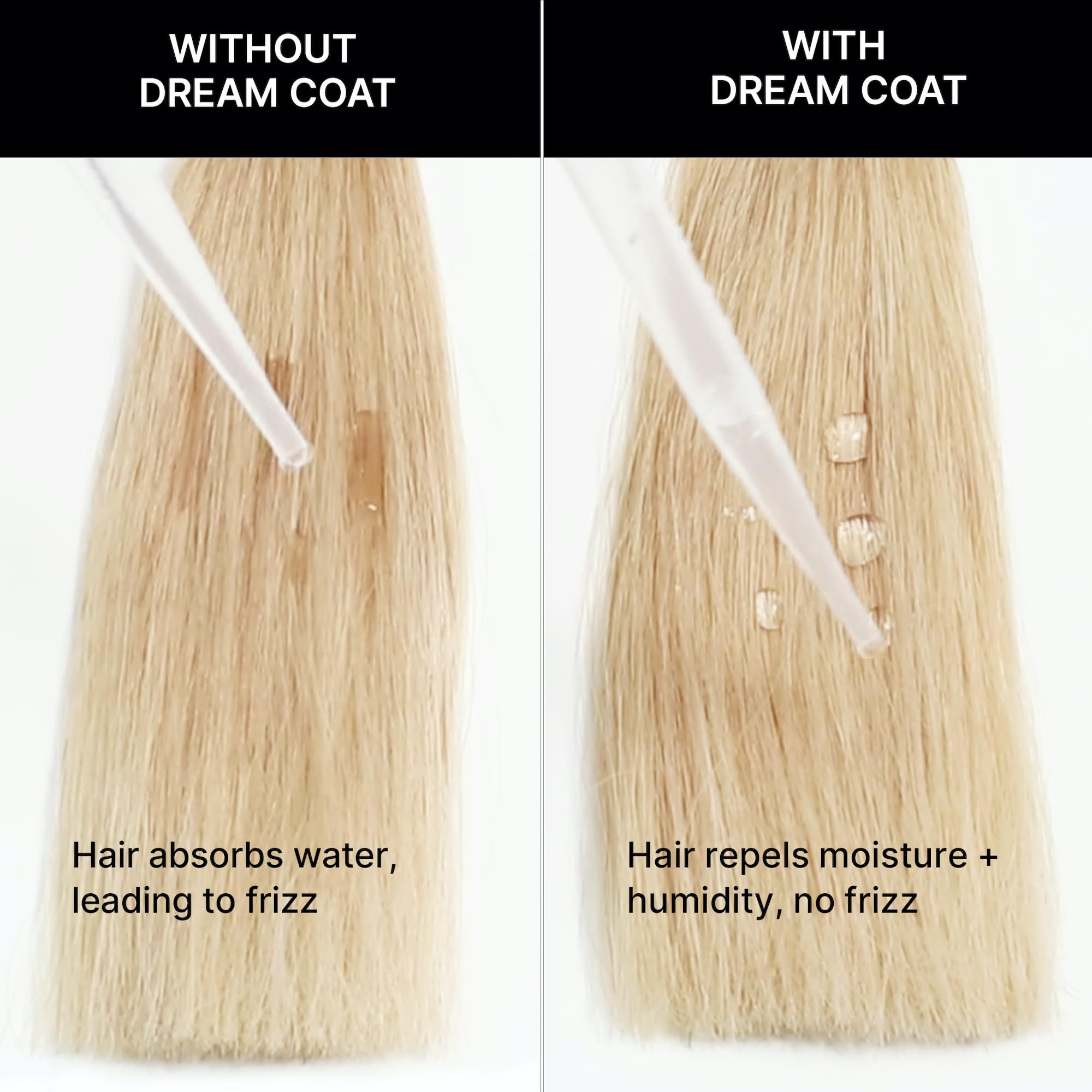 COLOR WOW Dream Coat bottle gleaming with glossy finish after styling