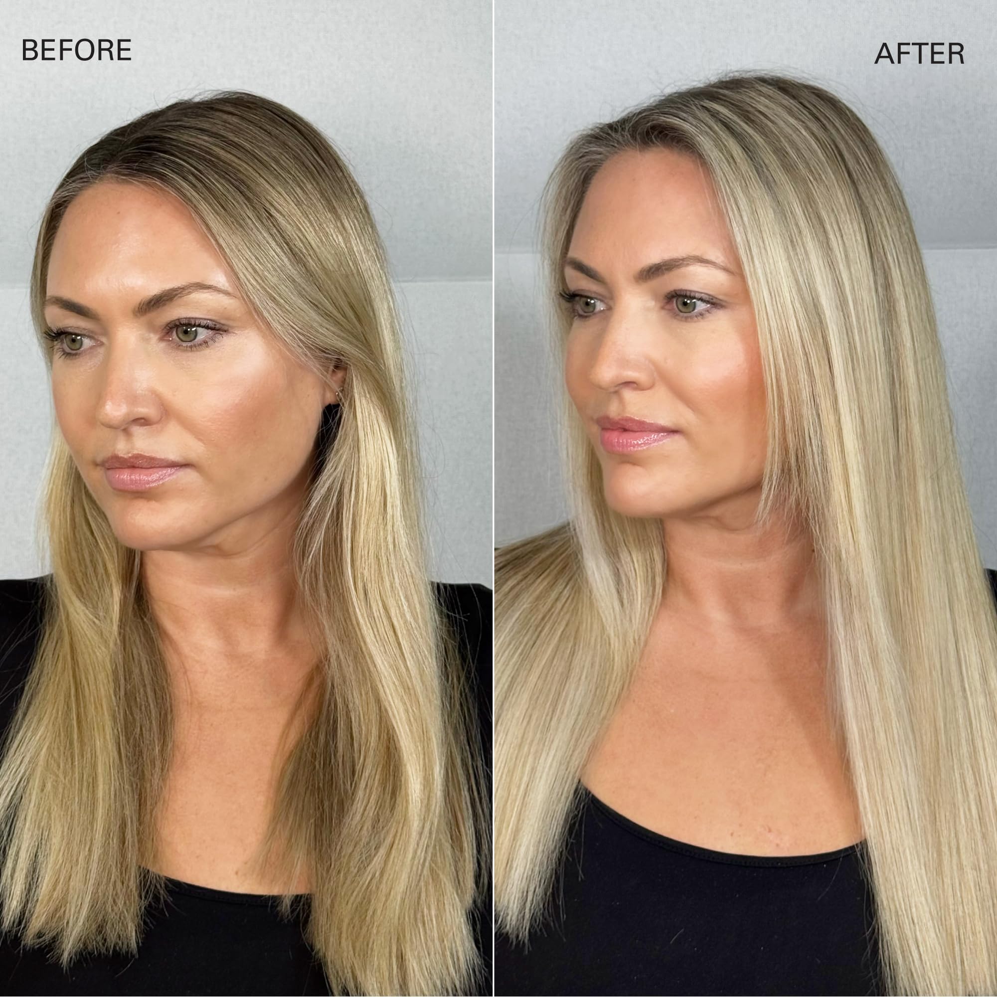 COLOR WOW Insta-WOW after brushing reveals clean, residue-free finish