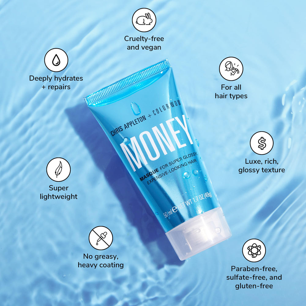 COLOR WOW Money Masque packaging with vegan branding for a clean, premium look.