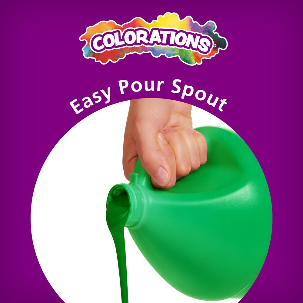 Colorations kid-friendly non-toxic formula supports worry-free painting sessions.