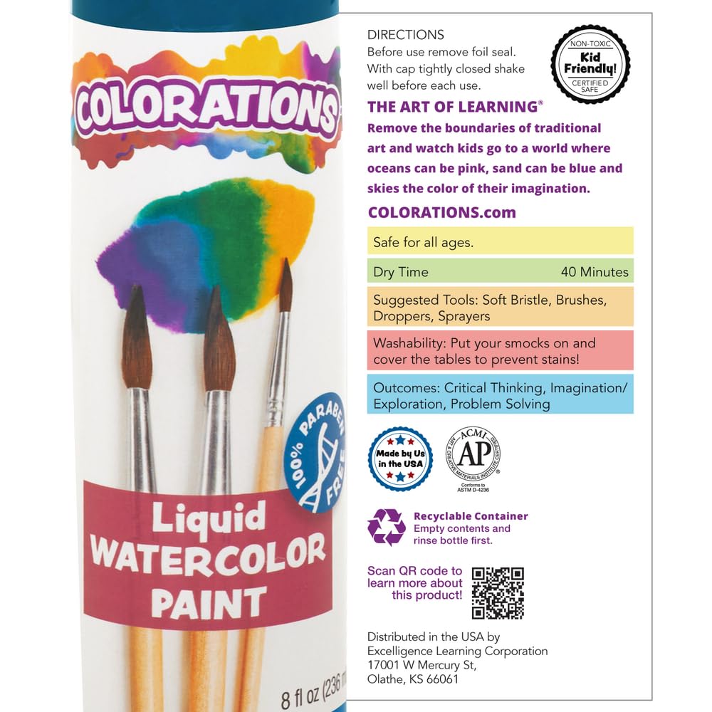 Colorations LWPACK spray color on surfaces for quick background washes.