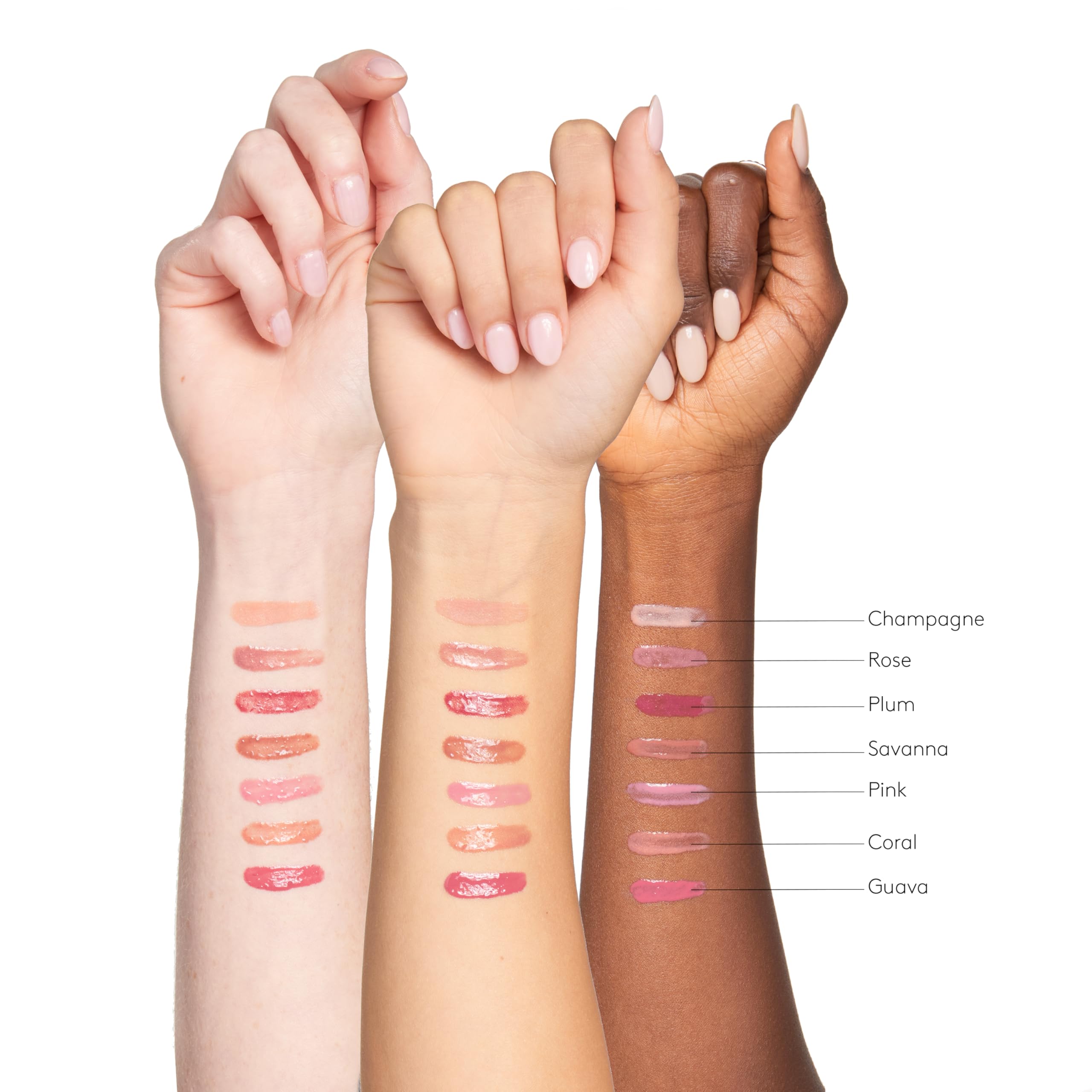 Colorescience Peptide Lip Shine texture close-up reveals creamy hydration.