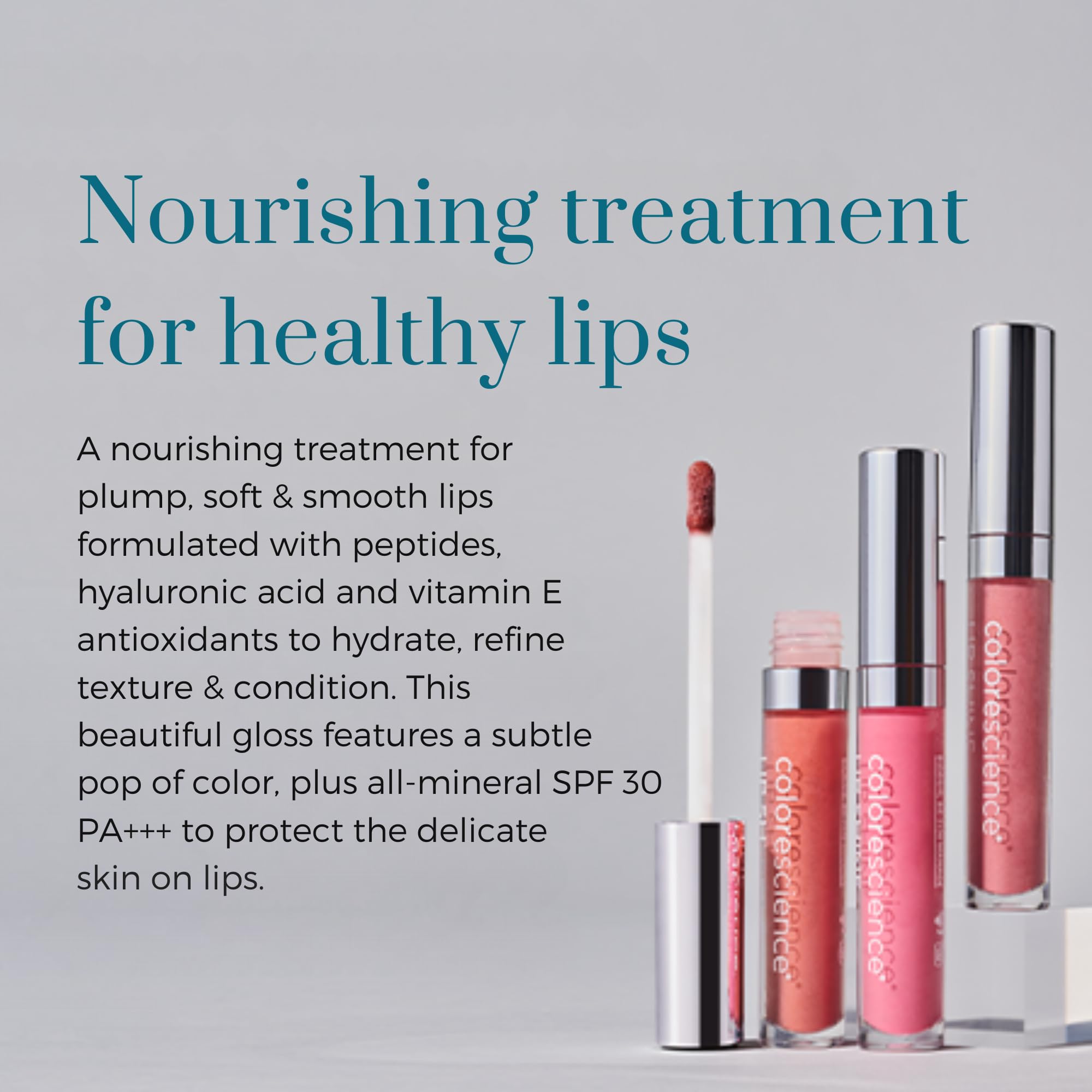 Colorescience Lip Shine water-resistance up to 40 minutes during wear.