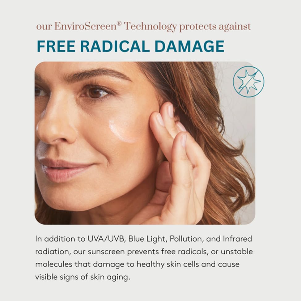 Colorescience All-mineral formula shown as fragrance-free and paraben-free.