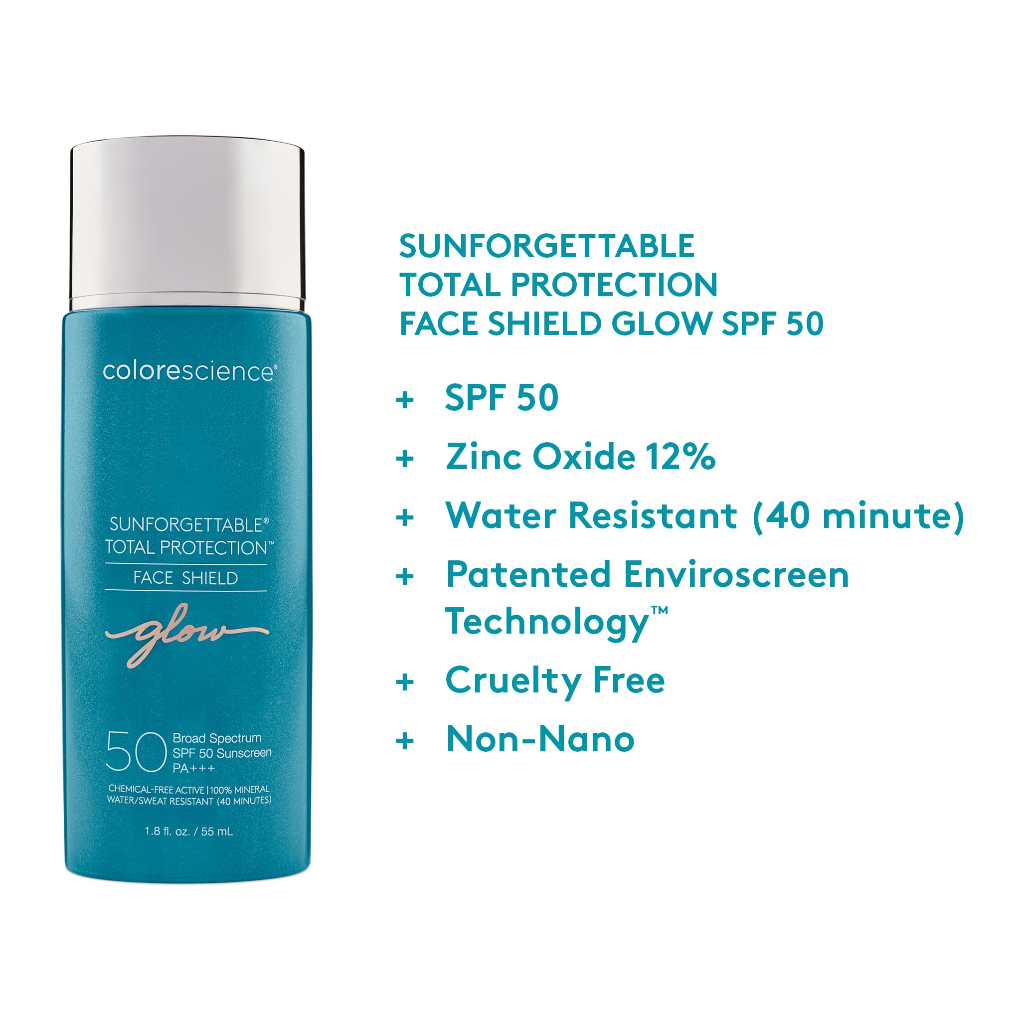 Colorescience Shield Glow on the hand demonstrates sheer, blendable coverage.