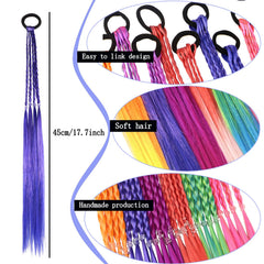 Colorful braid extensions for children, suits all hair colors and styles.