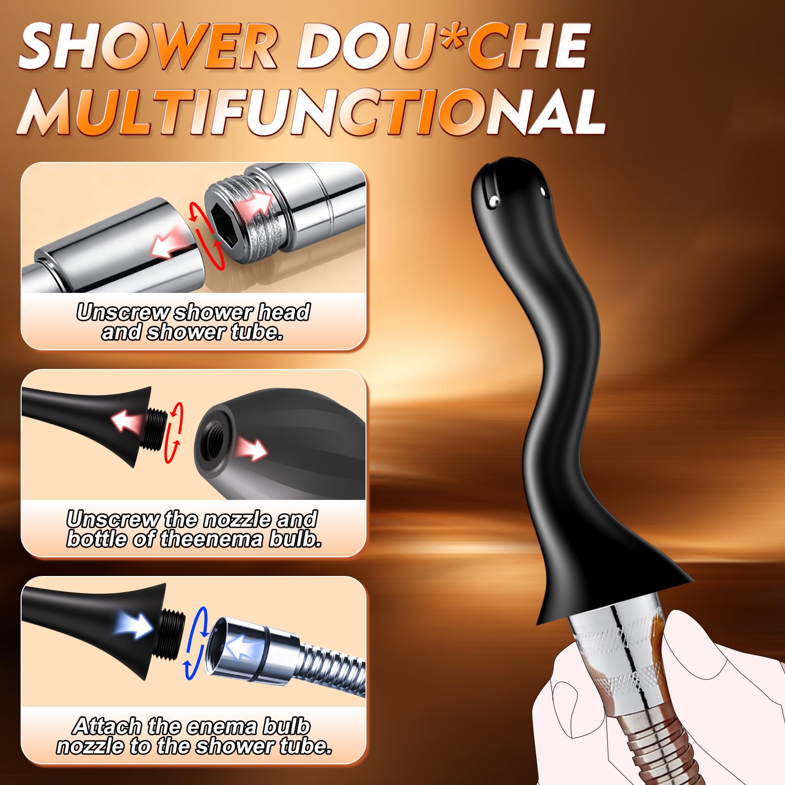 ColorfulParadise anti-backflow design enhances hygiene during use.
