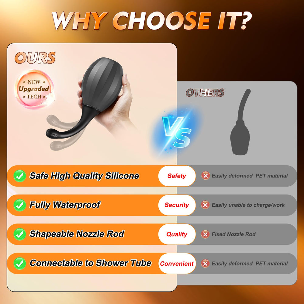 ColorfulParadise five-spray nozzle delivers thorough, gentle cleaning coverage.
