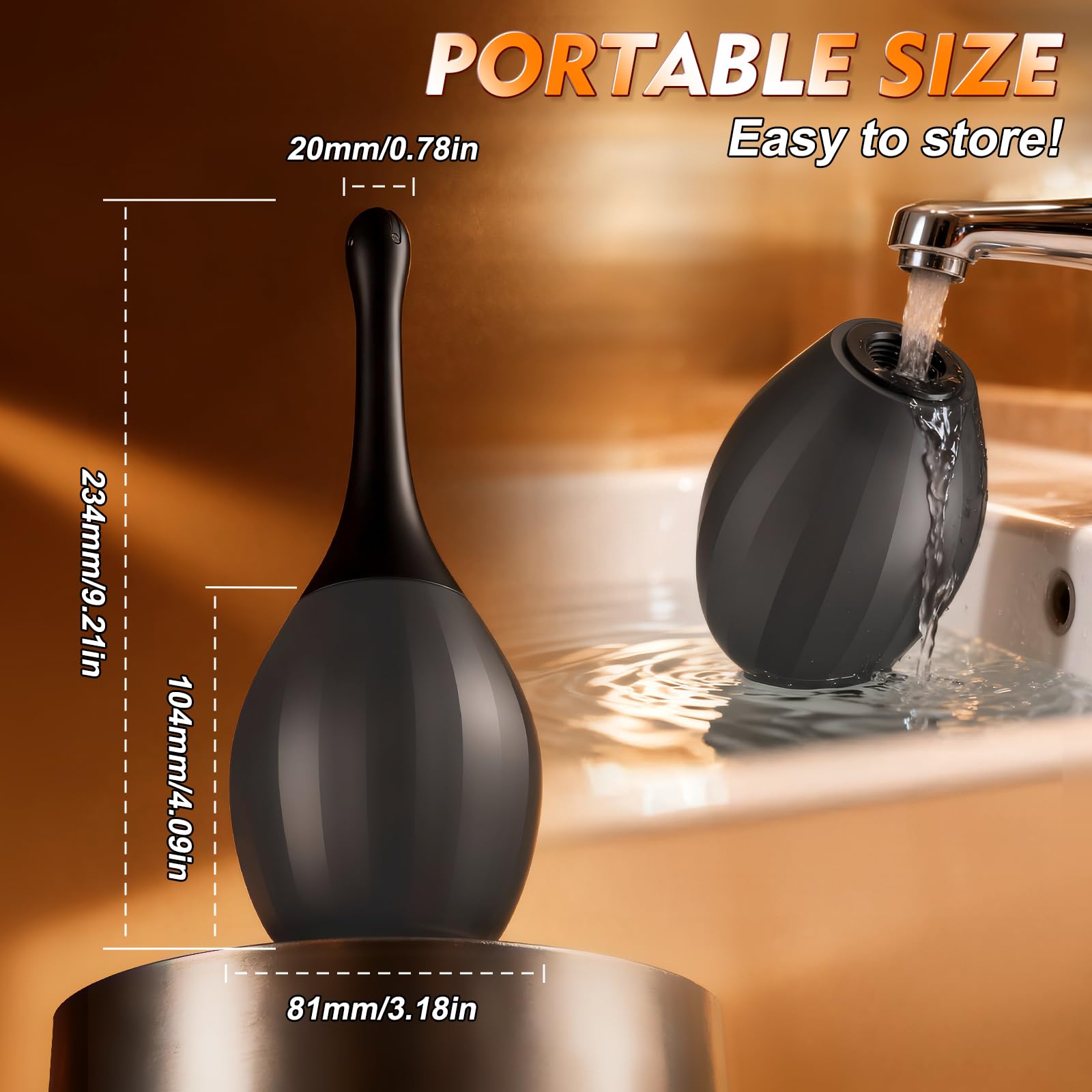 ColorfulParadise portable travel kit is ideal for on-the-go flushing.