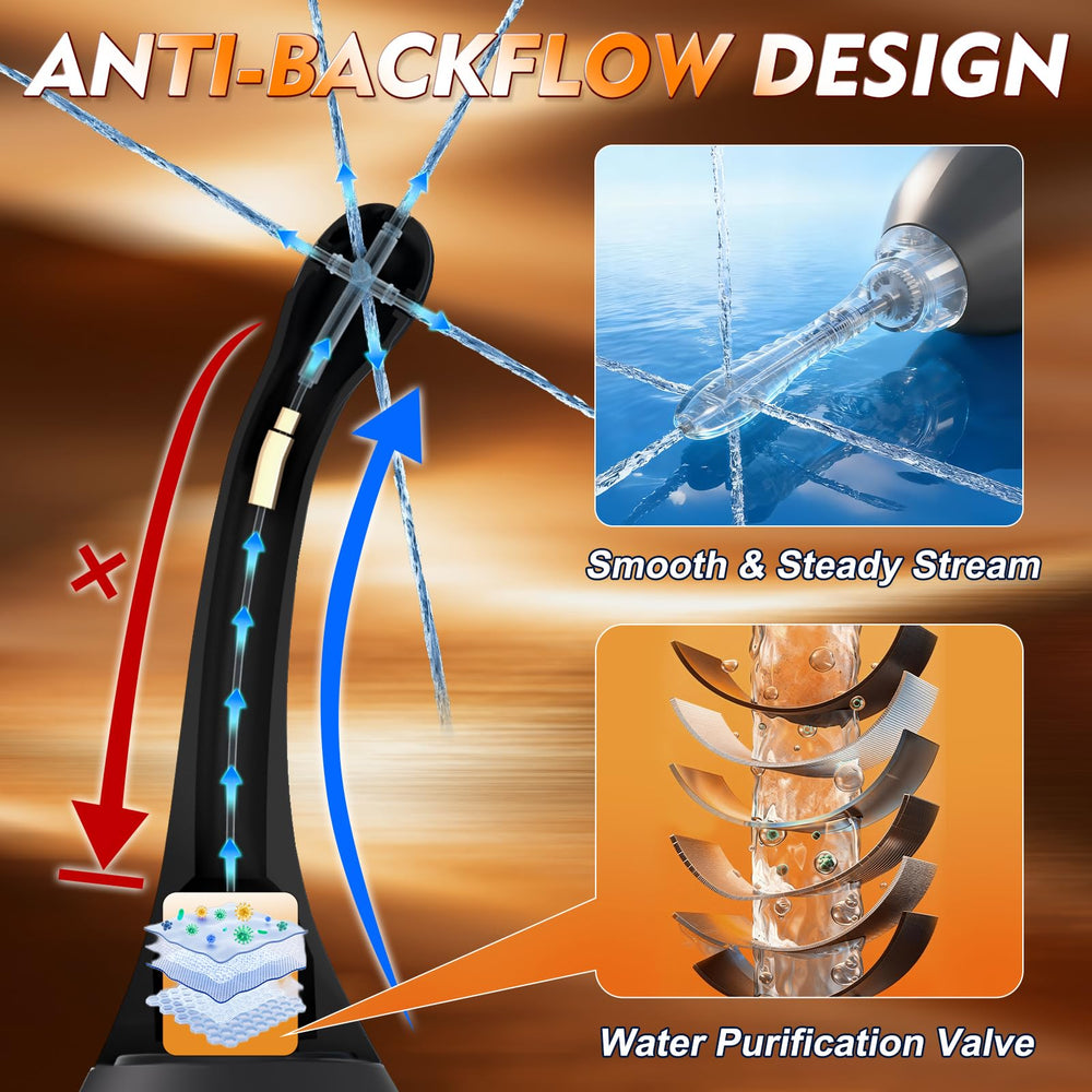 ColorfulParadise water purification valve helps reduce impurities for safer sessions.