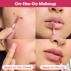 COLORGRAM Nude Blur Tint 07 Geek Rose lip swatches on natural skin.