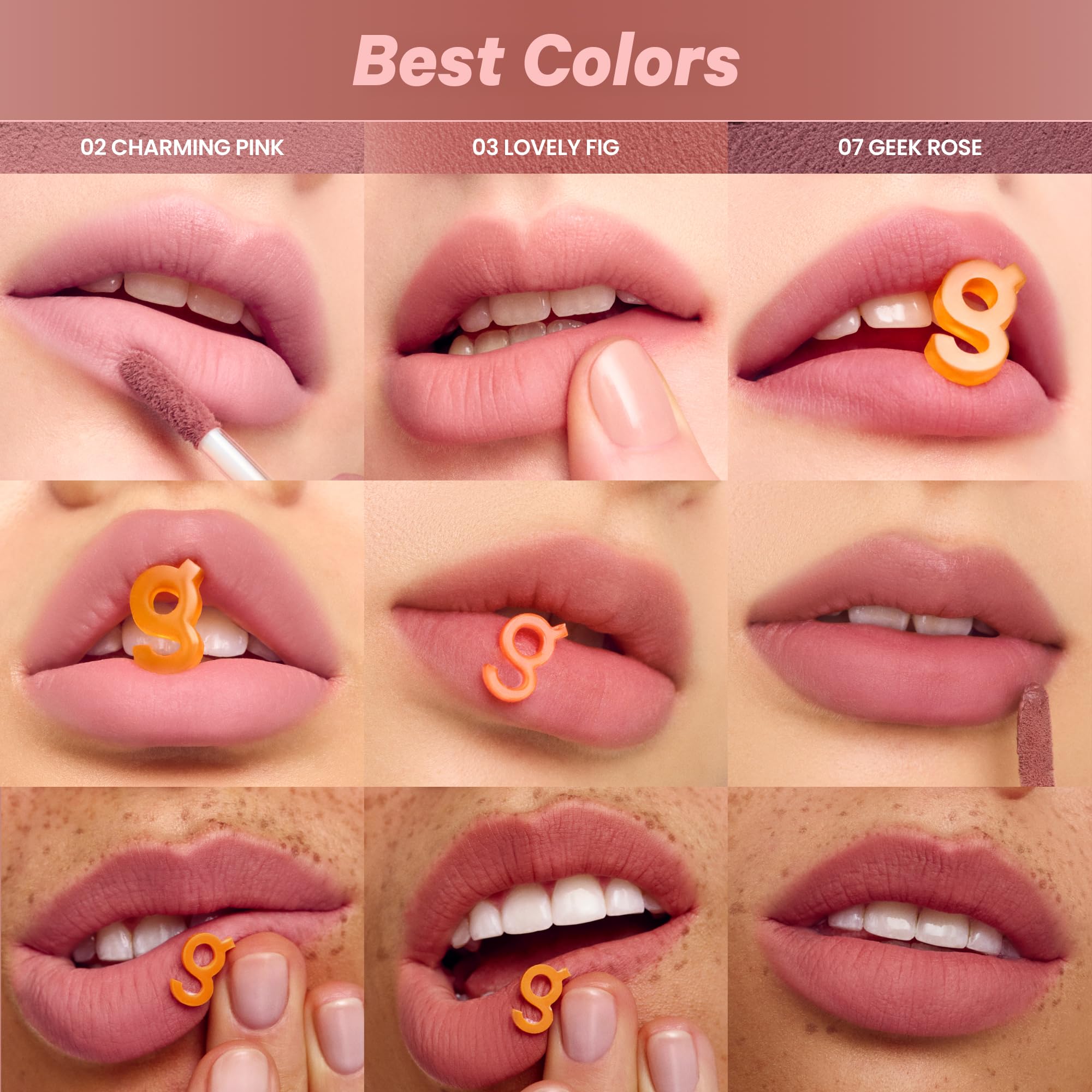 COLORGRAM Nude Blur Tint 07 Geek Rose packaging highlights compact tube design.