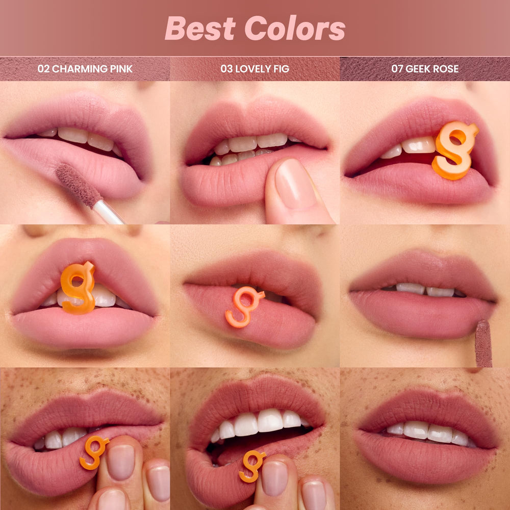 COLORGRAM Nude Blur Tint 07 Geek Rose packaging highlights compact tube design.