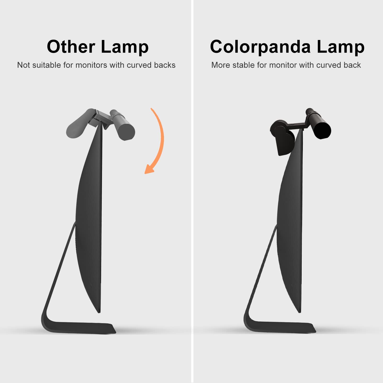 Colorpanda compatible with curved or flat monitors for versatile setups.