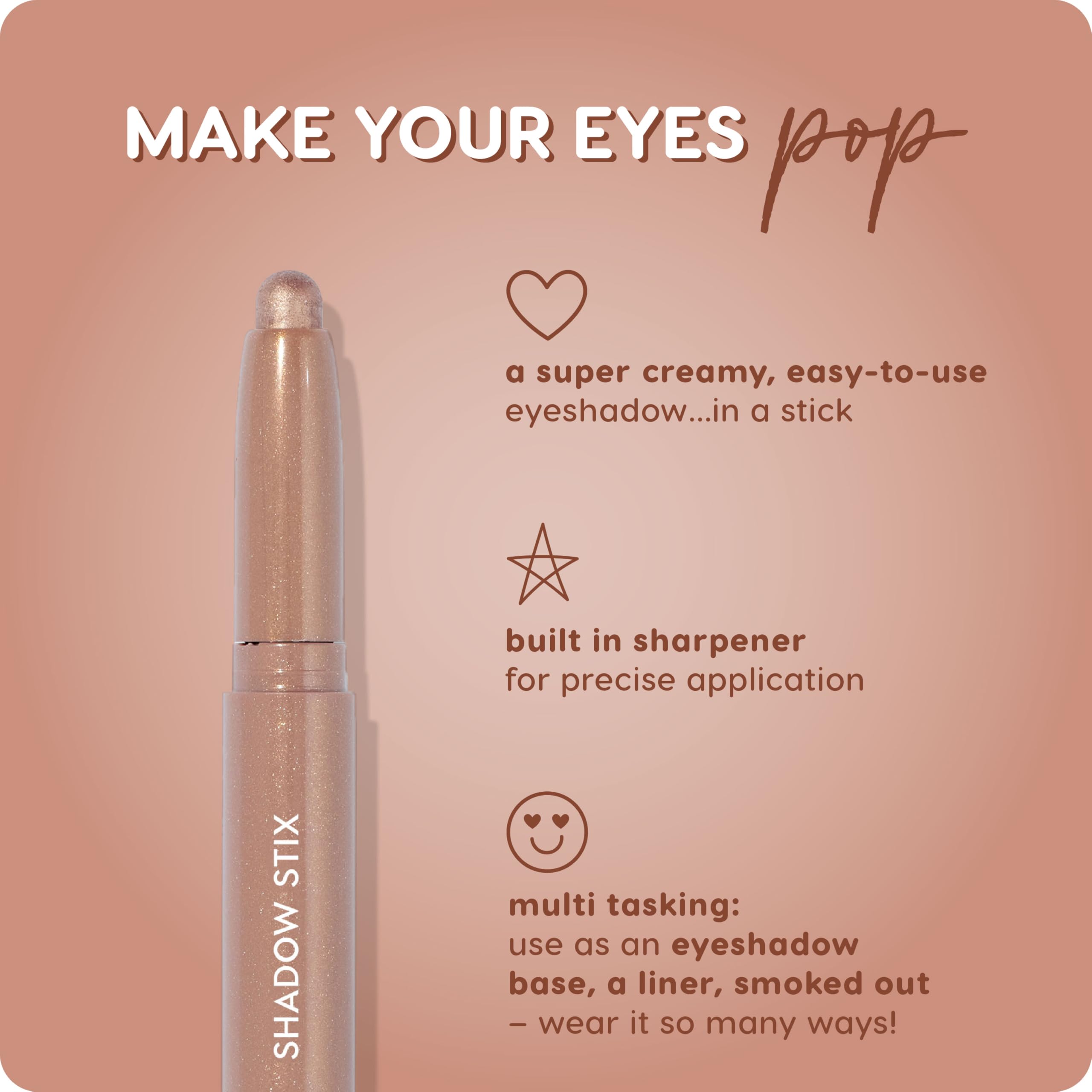 ColourPop Shadow Stix Socialite: smudge-ready for smoky looks.