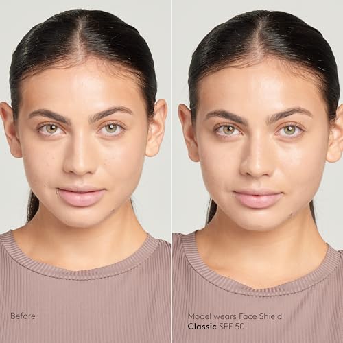Colorescience Total Protection Face Shield mineral swatch with zinc oxide protection.