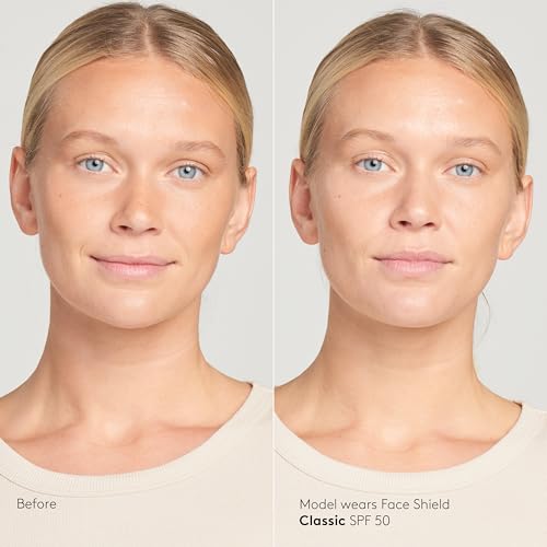Colorescience Total Protection Face Shield texture on skin reveals a light, invisible finish.