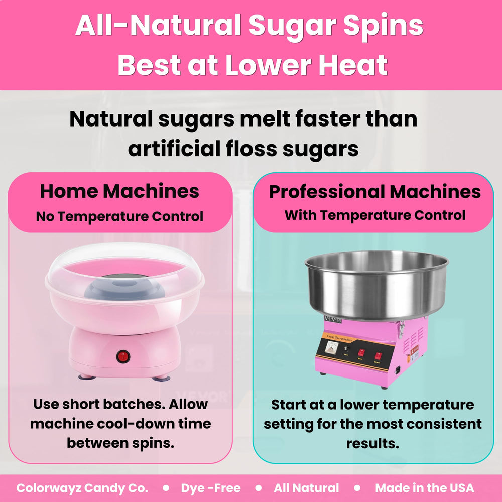 Colorwayz Dye-Free Sugar no artificial colors label communicates clean ingredients