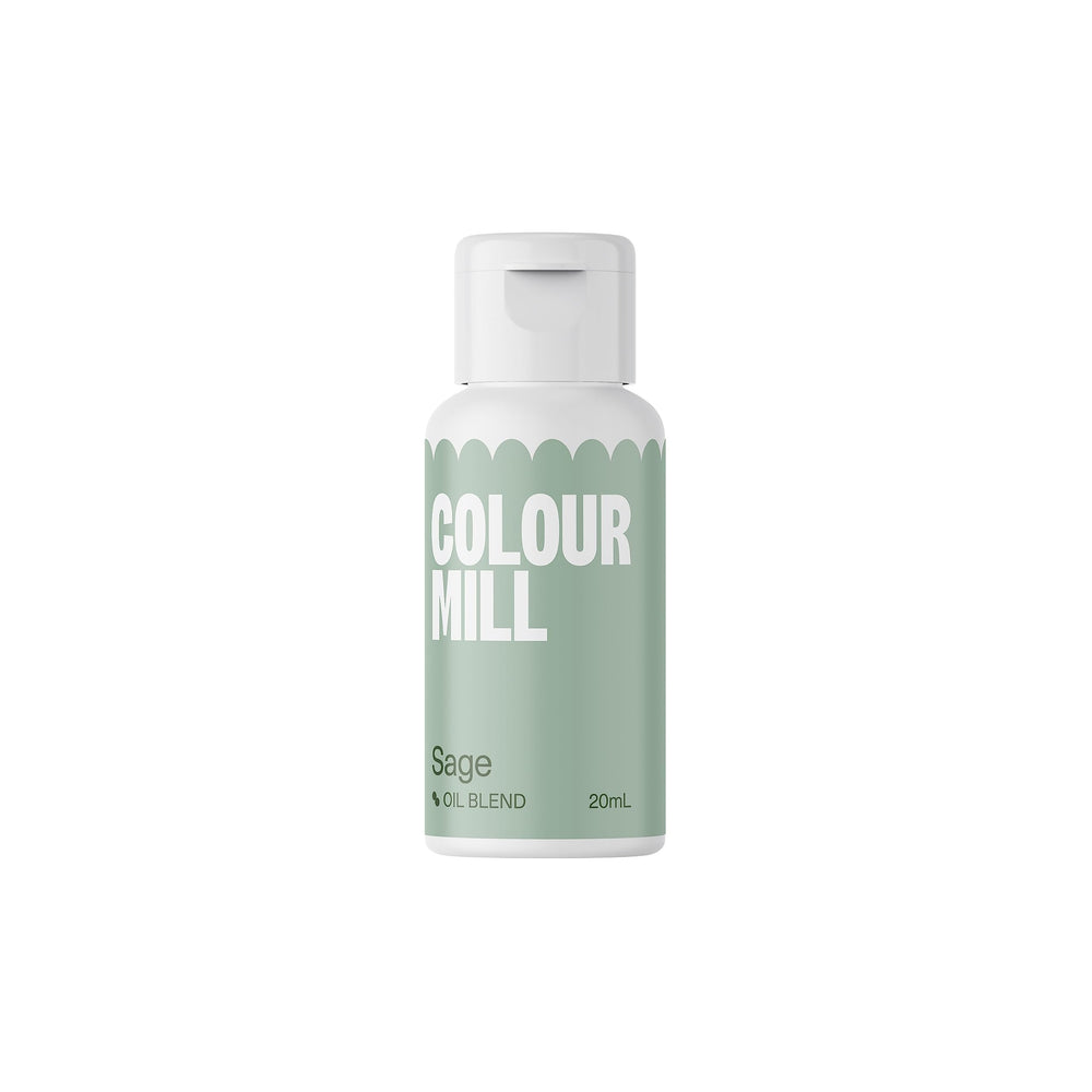 Colour Mill Sage oil-based coloring bottle for rich chocolate and frosting