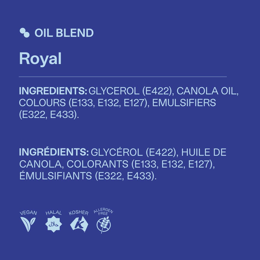 Colour Mill Royal Blue oil-blend color pour demonstrates easy dosing.