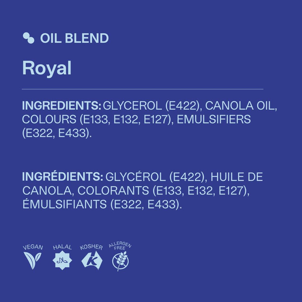 Colour Mill Royal Blue oil-blend color pour demonstrates easy dosing.