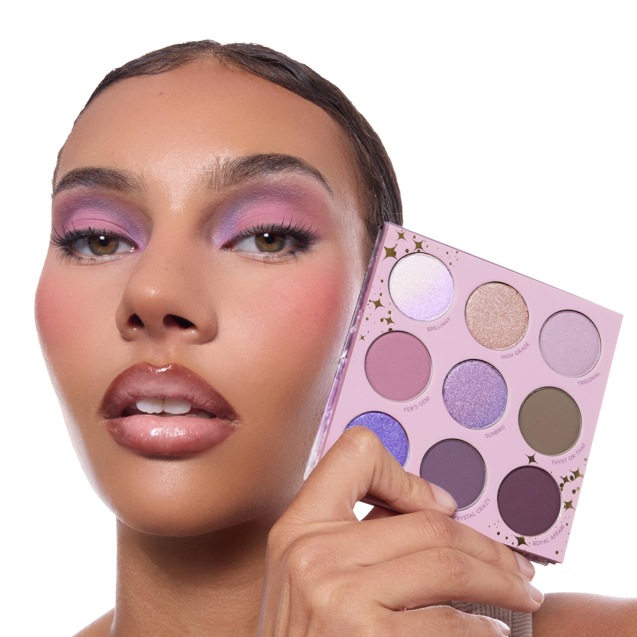 ColourPop All Amethyst lilac to amethyst shades for versatile day-to-night looks.