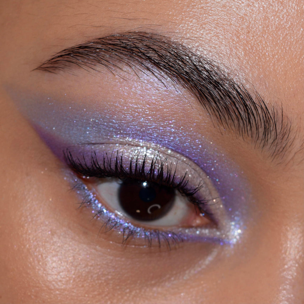 ColourPop All Amethyst soft-focus powder texture for smooth blending.