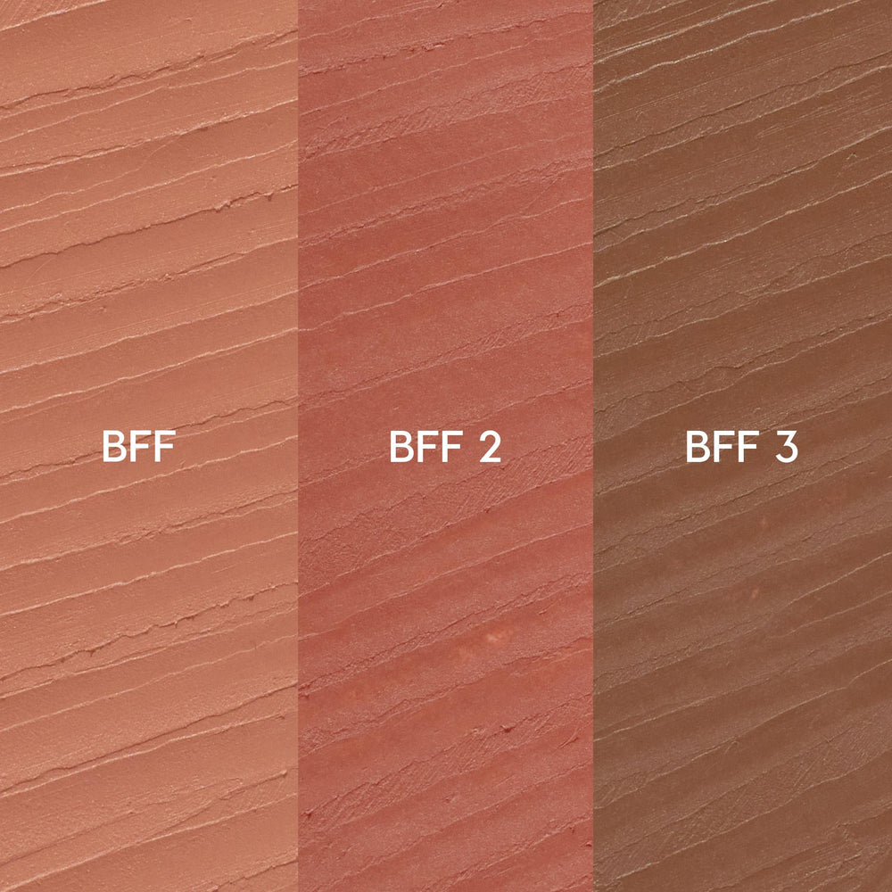 ColourPop All My BFFs Lippie Kit BFF swatches reveal high-pigment nude tones.