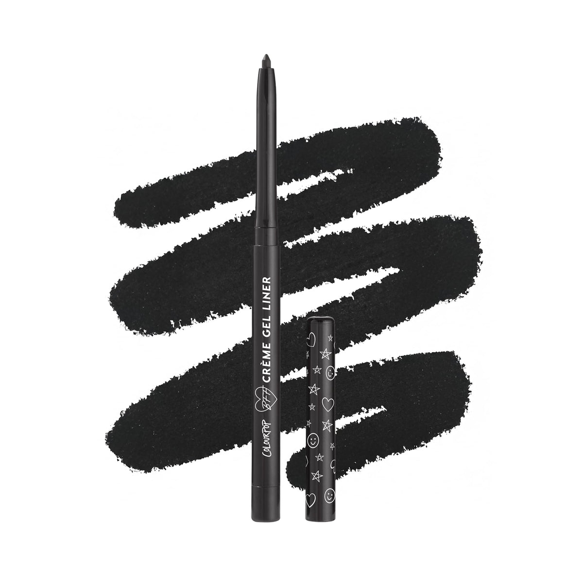 ColourPop BFF Creme Gel Liner waterline for all-day definition.