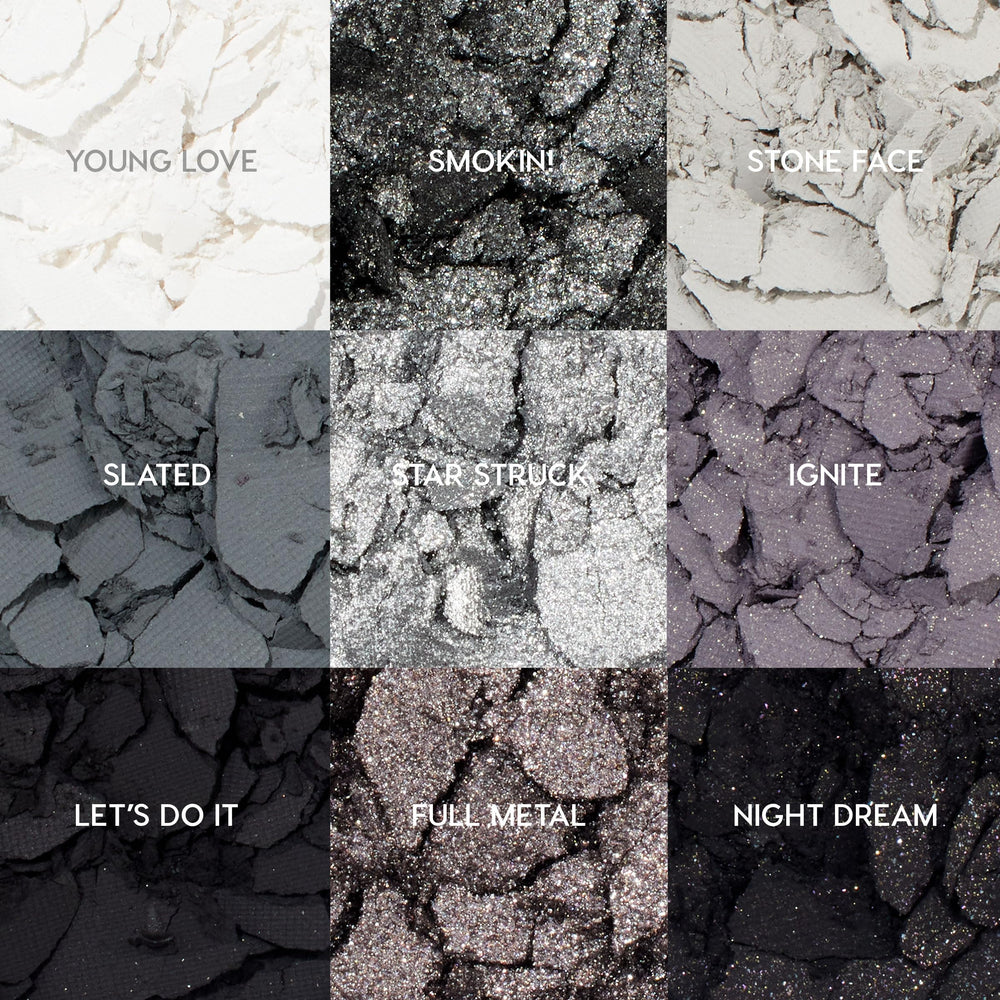 Brush tip applying ColourPop Blowin' Smoke pigments for bold payoff.