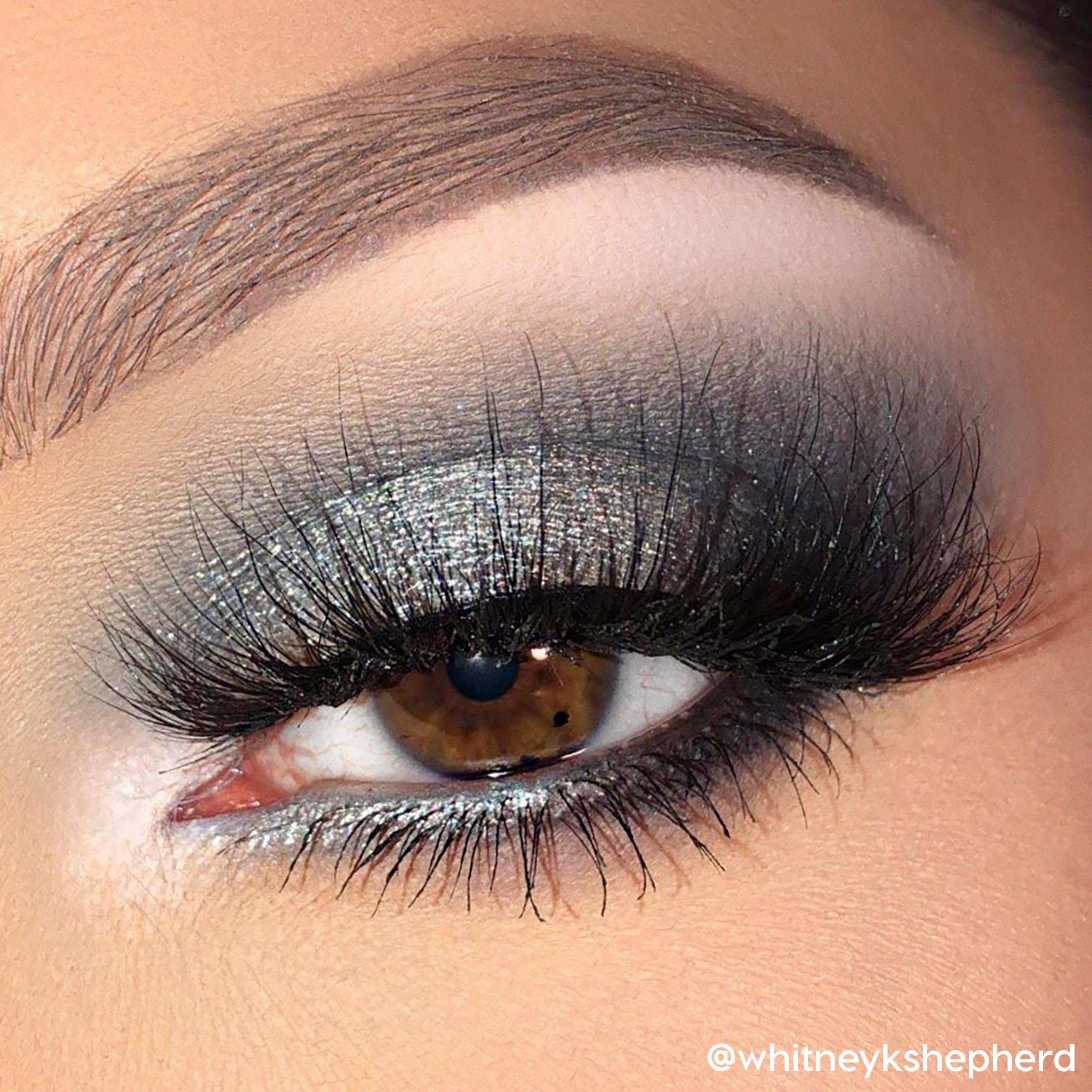 Close-up of crease shade in ColourPop Blowin' Smoke for eye definition.