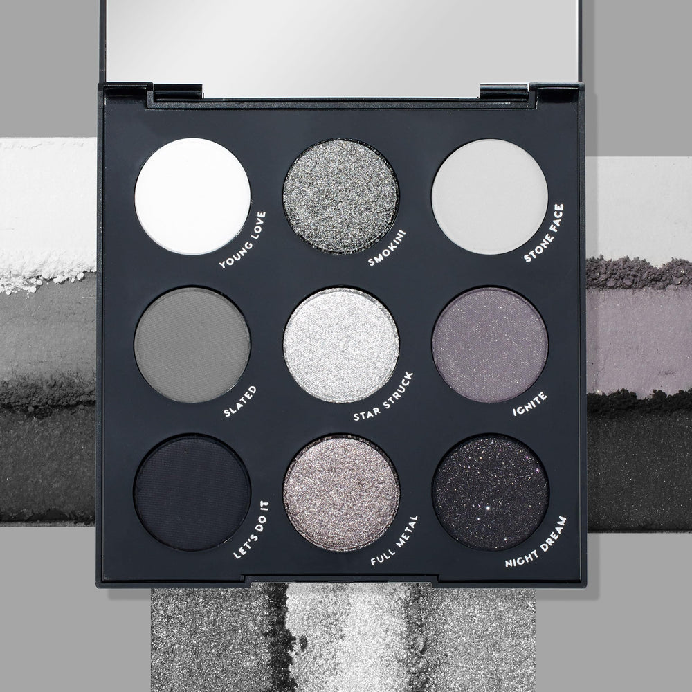 Matte shades from ColourPop Blowin' Smoke palette for depth and blendability.