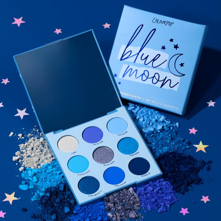 ColourPop Blue Moon palette ideal for blue and brown eyes.