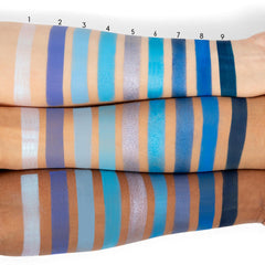 ColourPop Blue Moon matte shades for precise crease definition.