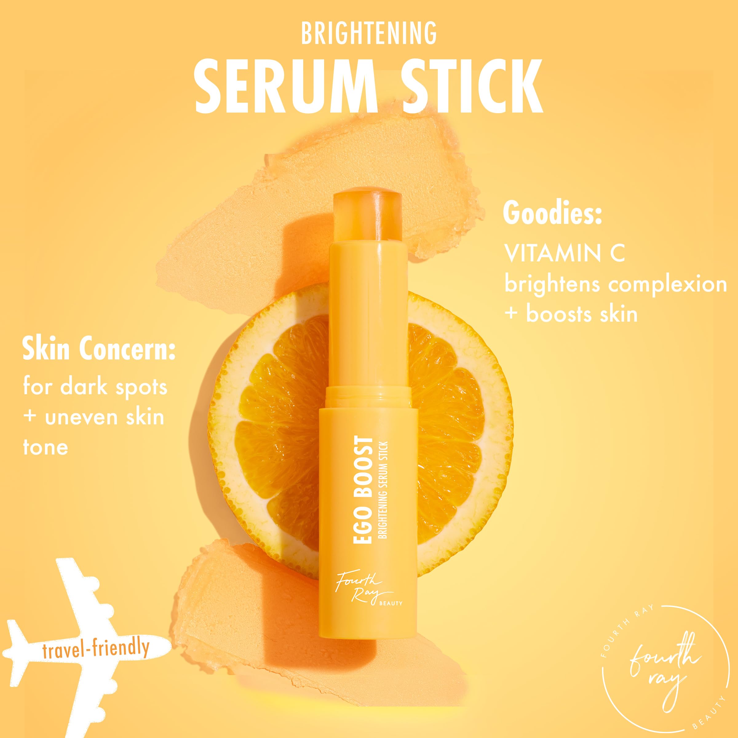 ColourPop Brightening Serum Stick hyaluronic acid emphasis for lightweight hydration.