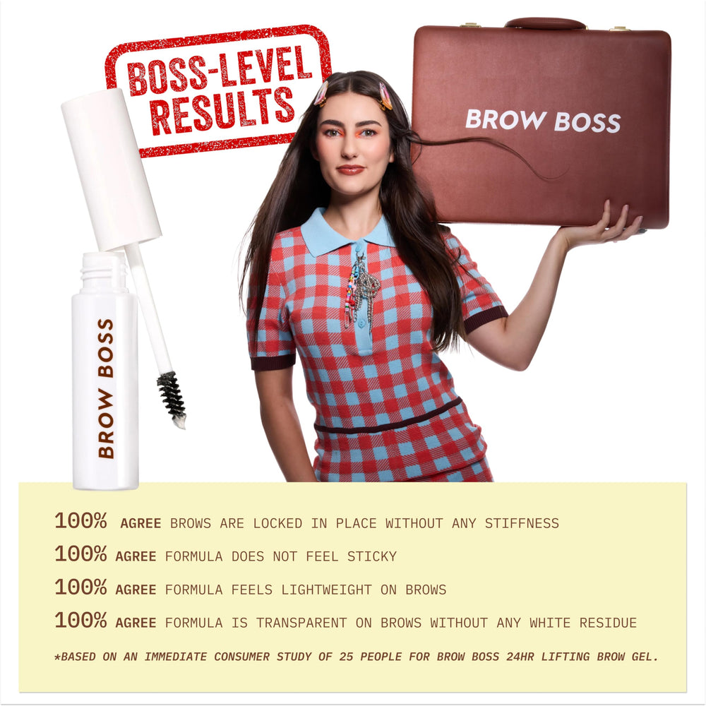 ColourPop Brow Boss waterproof gel endures rain or sweat.
