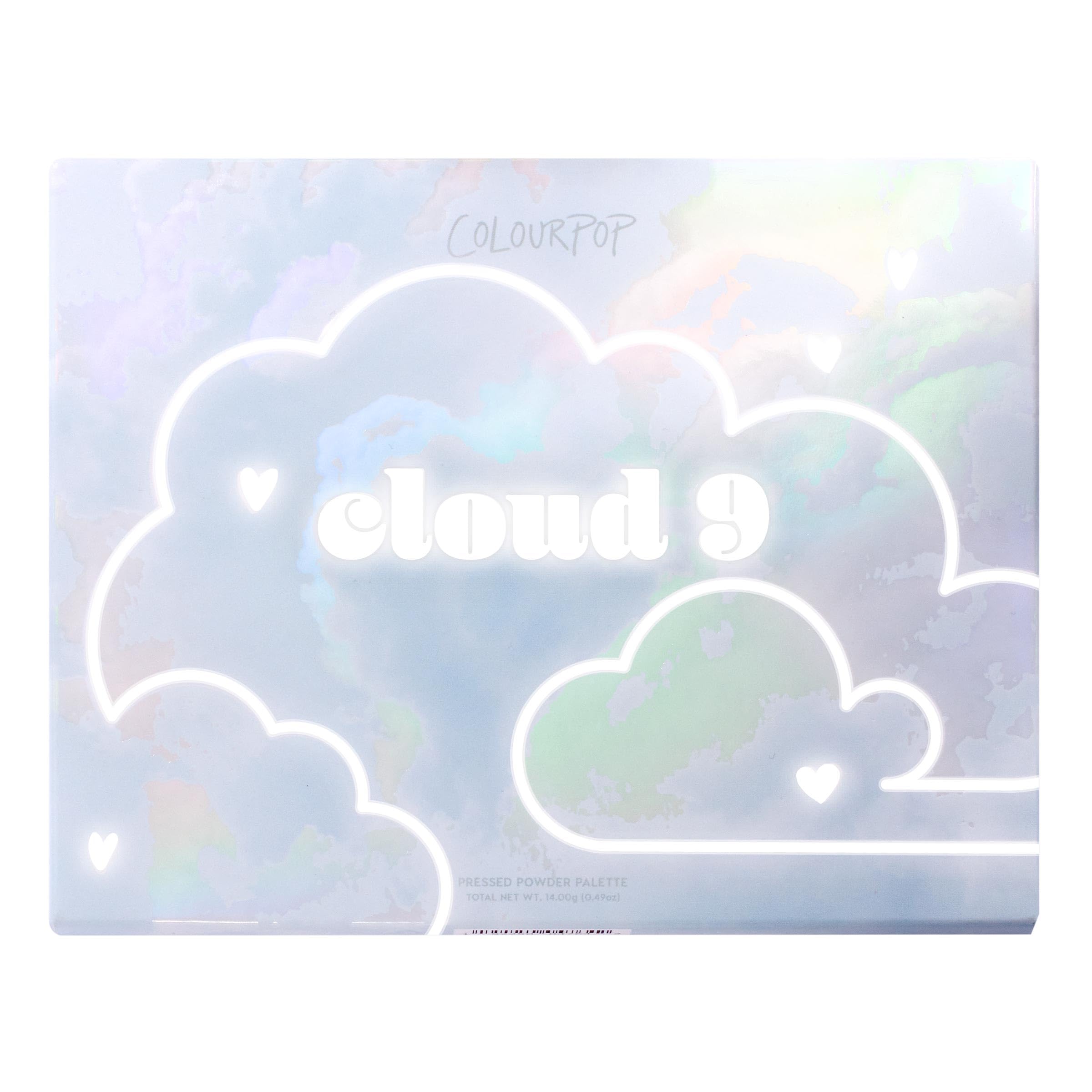 ColourPop Cloud 9 travel-friendly case safely protecting the palette