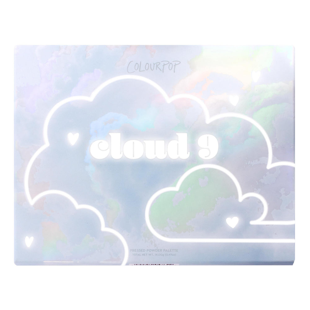 ColourPop Cloud 9 travel-friendly case safely protecting the palette
