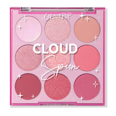 ColourPop Cloud Spun palette cover with a sleek travel-ready case for on-the-go looks.