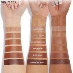 ColourPop Cream Bronzer Stick forehead jawline contour highlighting buildable bronze.