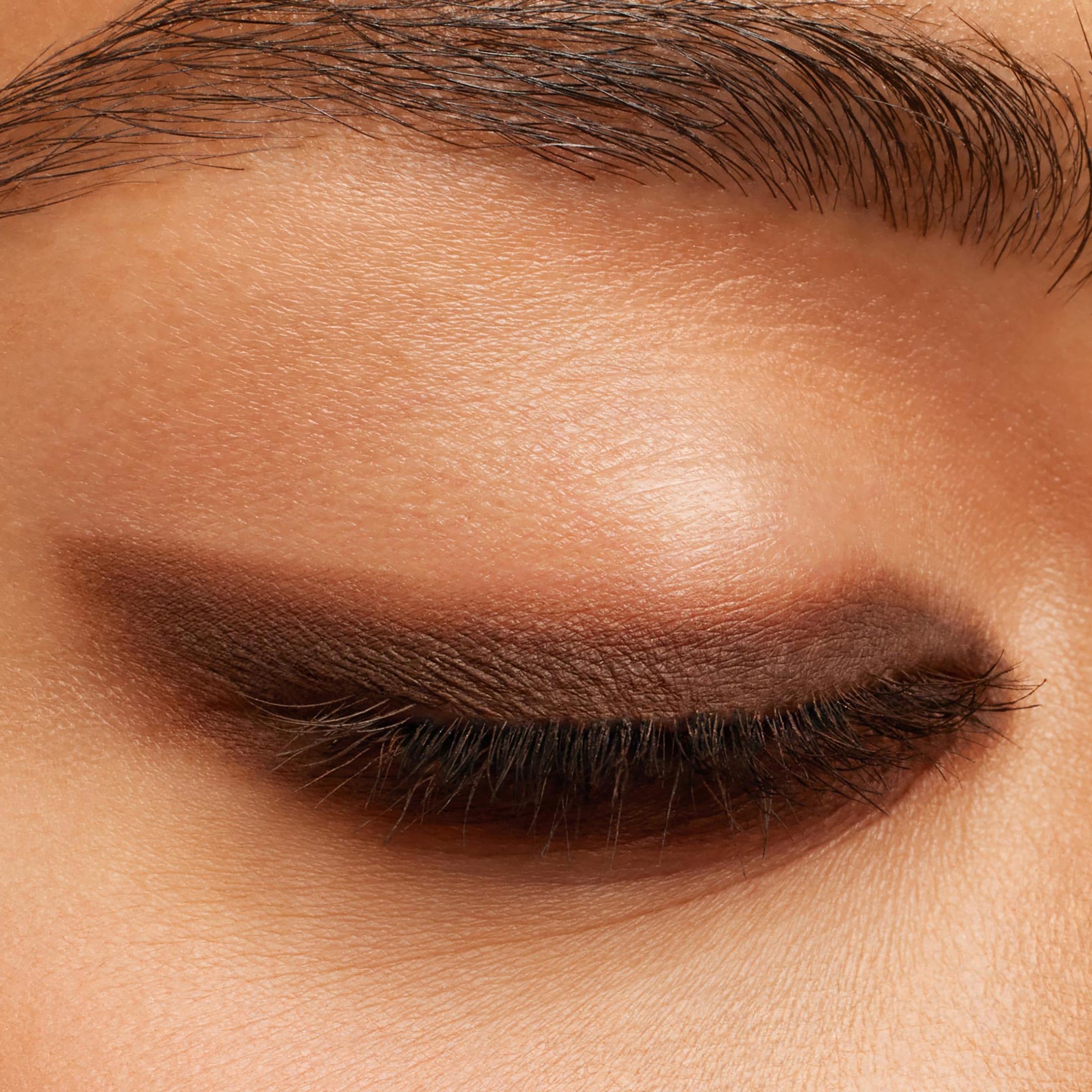 ColourPop Crème Gel Waterproof Eyeliner Brew Ha Ha matte finish swatch.