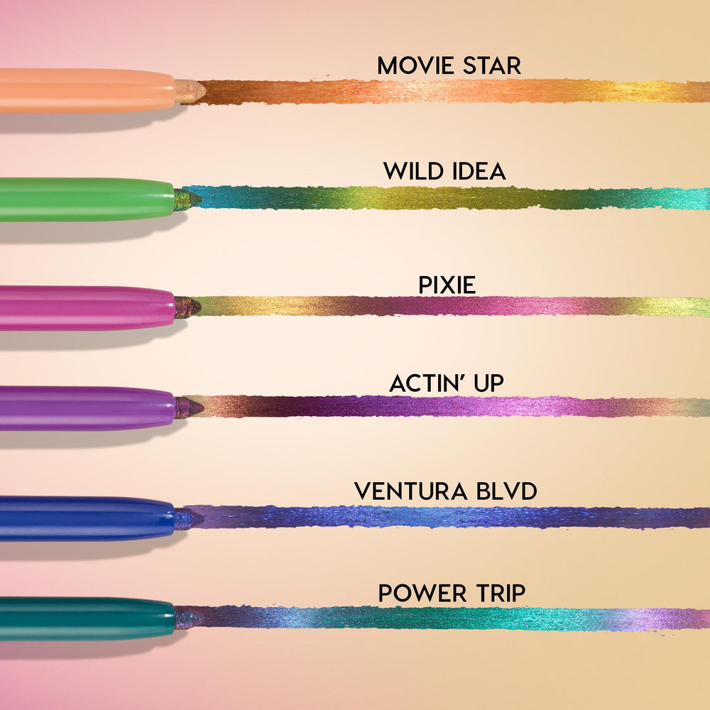 Humidity-resistant ColourPop Power Trip eyeliner during a warm day.