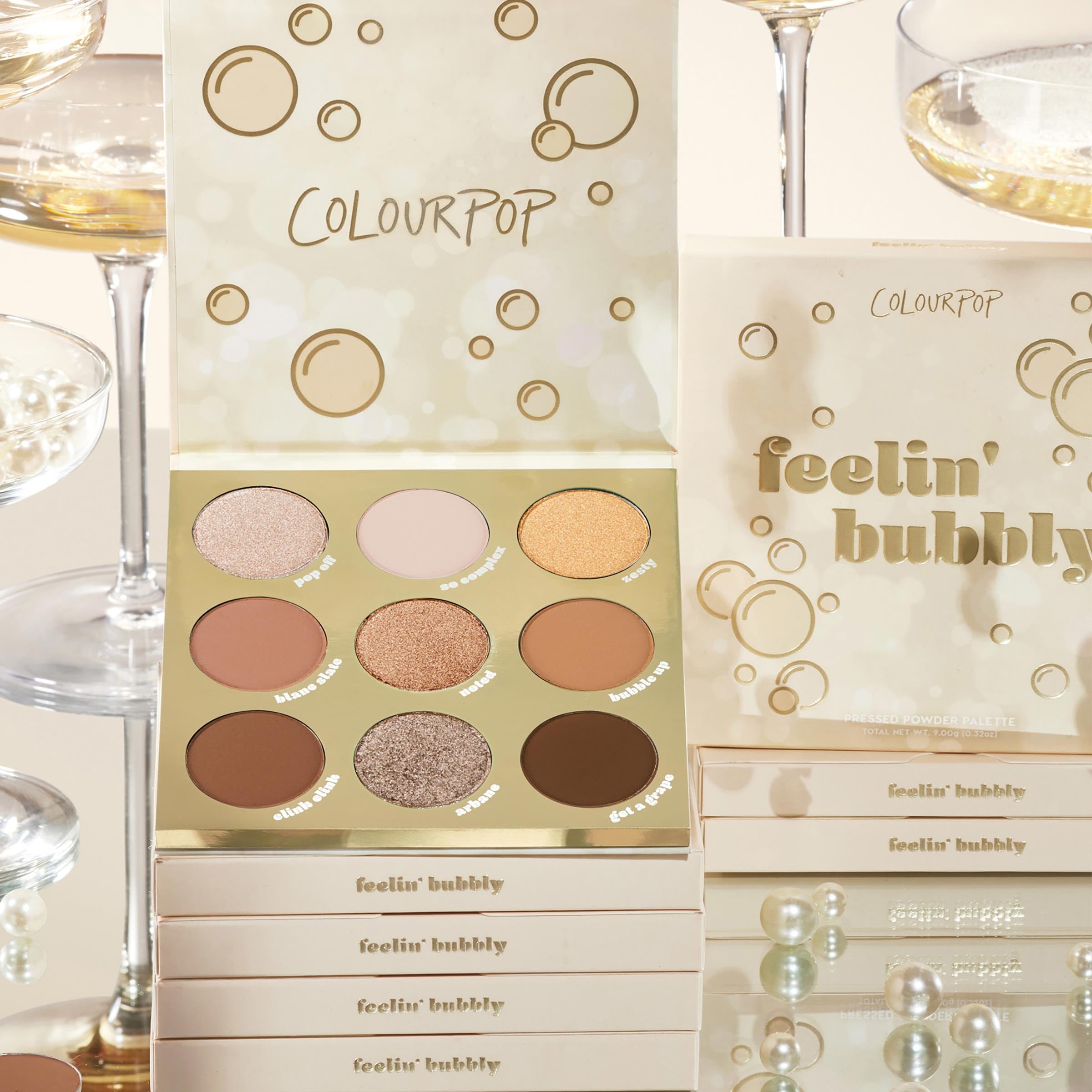 ColourPop Feelin' Bubbly application tips boost color payoff with firm brushes.