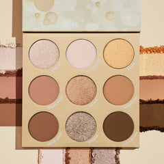 ColourPop Feelin' Bubbly champagne swatches hint at luminous daytime shimmer.