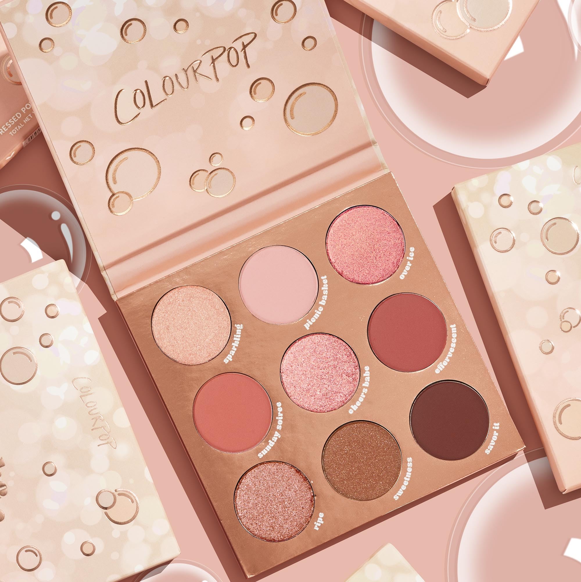 ColourPop Rosé Eyeshadow Palette cruelty-free beauty for real-life looks.
