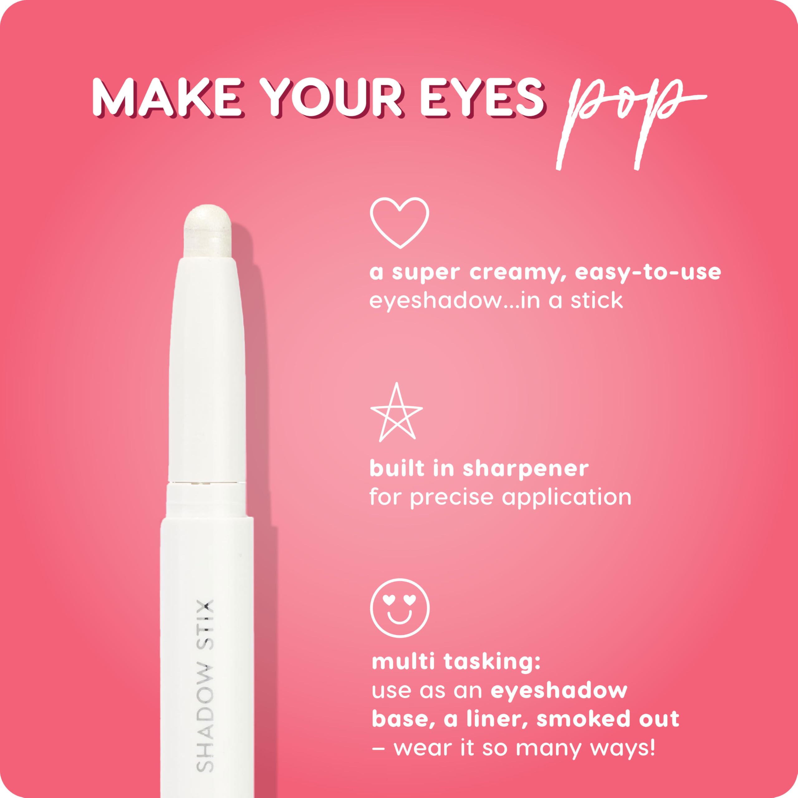 ColourPop Shadow Stix Cold Girl applied as liner or smudge for drama.