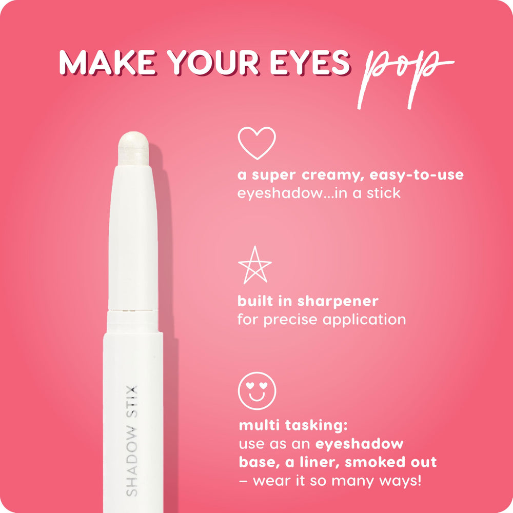 ColourPop Shadow Stix Cold Girl applied as liner or smudge for drama.