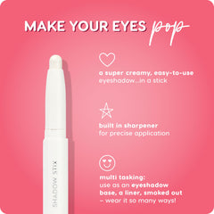ColourPop Shadow Stix Cold Girl applied as liner or smudge for drama.